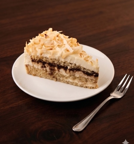 Toasted Coconut Caramel Cake